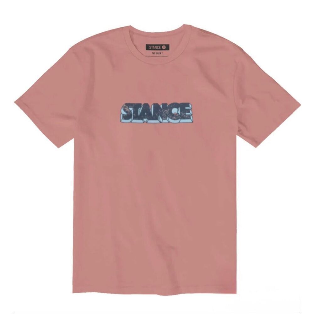 STANCE - NWOT Unisex Size Small The Crew Tee in "Dusty Rose"